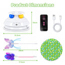 Advwin 3-in-1 Interactive Cat Toy w/ Butterfly & Feather Wand