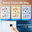 Advwin LED Glass Display Cabinet w/ Motion Sensor