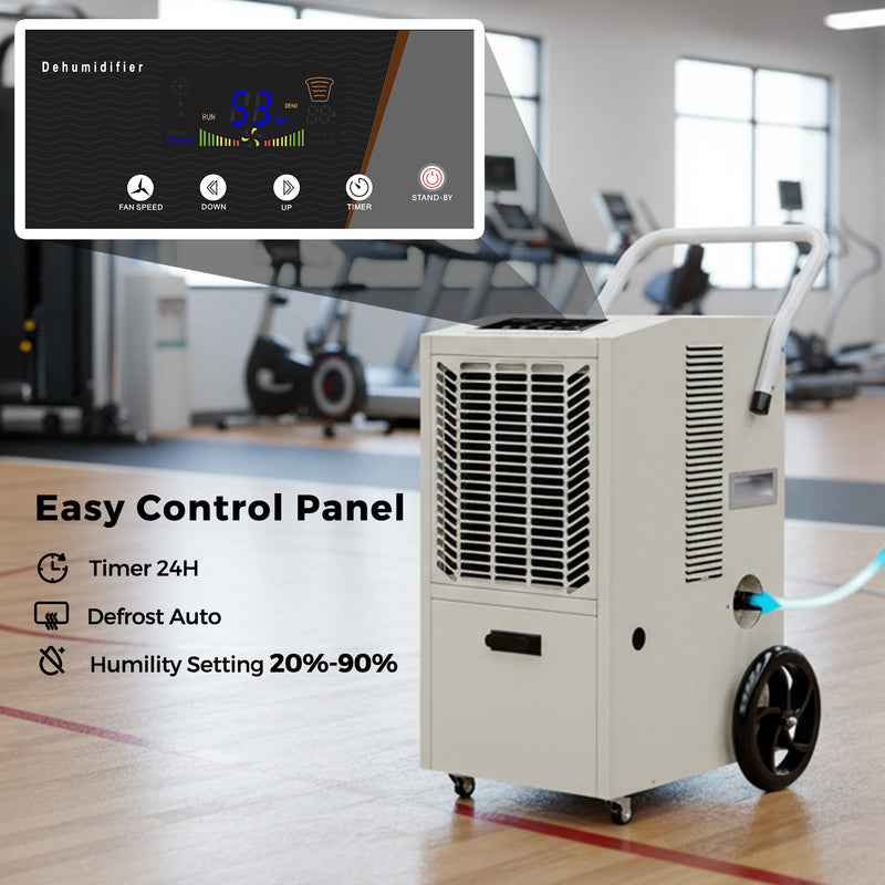 Advwin 50L Commercial Dehumidifier White