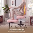 Advwin 360° Ergonomic Cross Legged Office Chair Pink