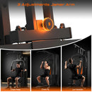 Advwin Home Gym with 100LB Weight Stack Pulley System