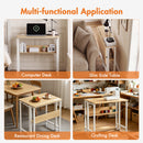 Advwin 80cm Folding Computer Desk w/ Charging Station & Shelf