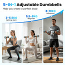 Advwin Adjustable Dumbbells 2×10kg
