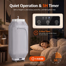 Advwin Portable Clothes Dryer with Timer Gray