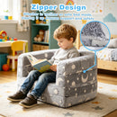 Advwin 3-in-1 Convertible Toddler Travel Sofa Bed