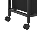 Advwin 4 Section Rolling Laundry Basket with Storage Shelf