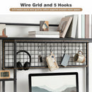 Advwin 3-Tier Desktop Organizer Shelf with 5 Hooks