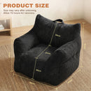 Advwin 83*90cm Corduroy Bean Bag Chair with Backrest