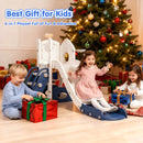 Advwin 6 in 1 L-Shaped Toddler Slide Indoor Baby Slide