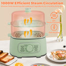 Advwin Electric Food Steamer 12L with 2 Steamer Trays