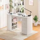 Advwin Manicure Table Glass Top w/Dust Collector