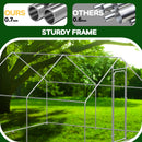 Advwin Large Metal Chicken Coop w/ Waterproof Cover