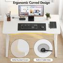 Advwin 120cm Computer Desk with 2 Cable Holes