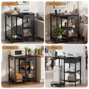 Advwin Printer Stand with Shredder Shelf & Charging Station