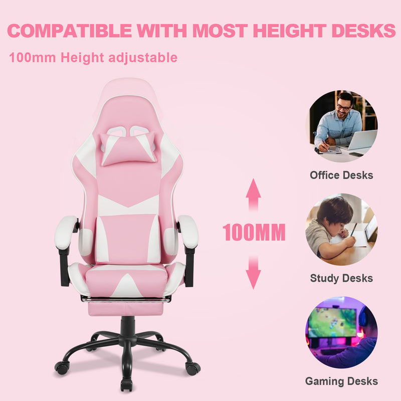 Advwin Recline 135° Gaming Chair with Footrest