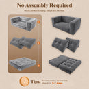 Advwin 2-in-1 Convertible Wide-Wale Corduroy Sofa Bed