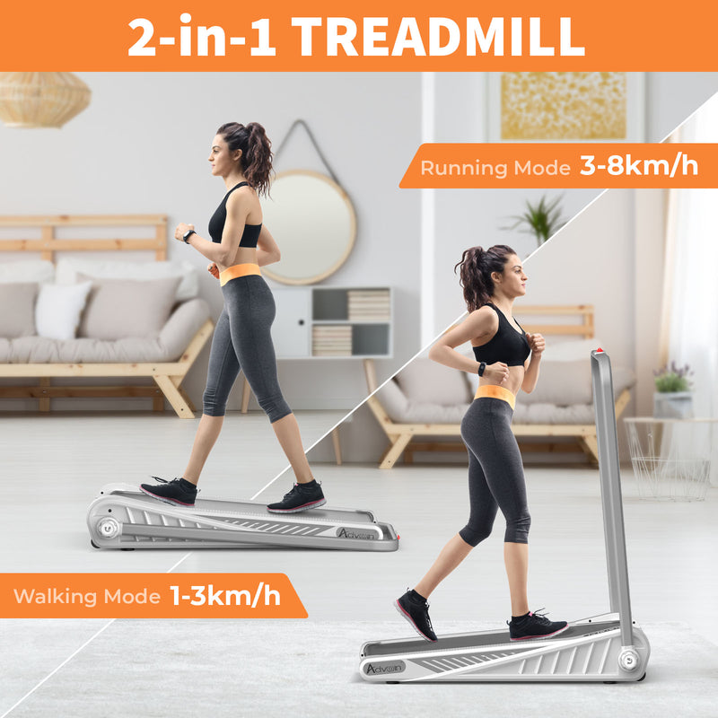 Advwin Treadmill Compact Walking Pad Silver