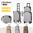 Advwin 20"+14" Hardshell Luggage Set with Silent Wheels