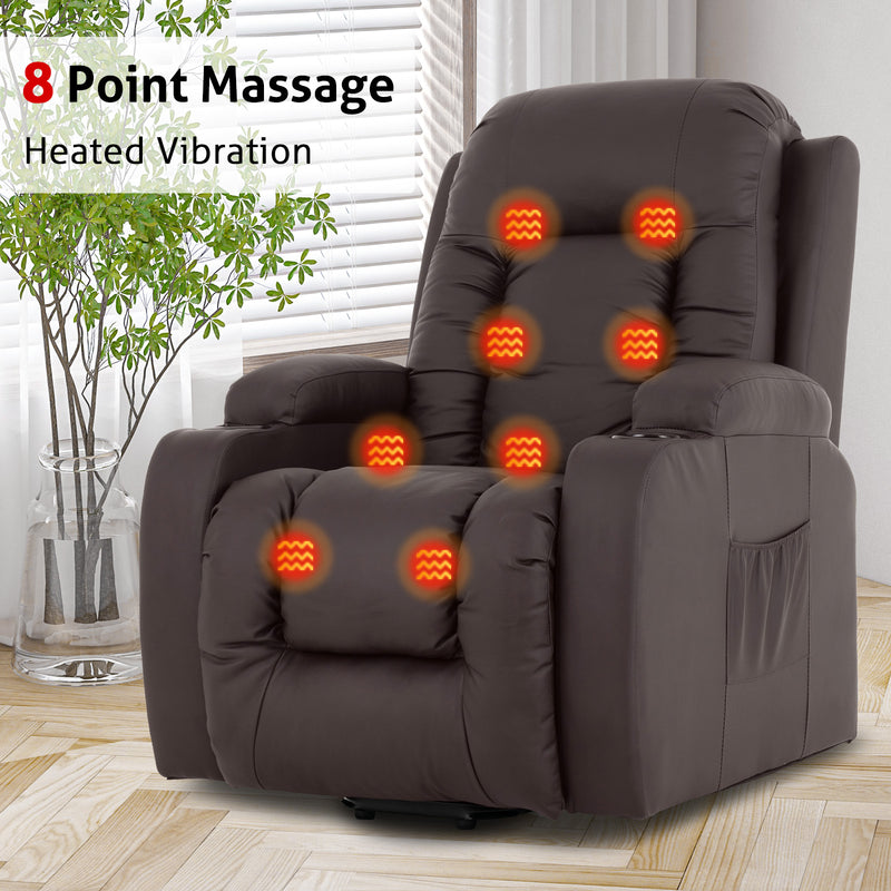 Advwin Electric Massage Chair 8 Point Heating Lift Recliner