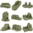 Advwin 16pcs Modular Kids Play Couch Building Fort