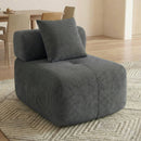 Advwin Armless Modular Sofa Corduroy Cloud Chair
