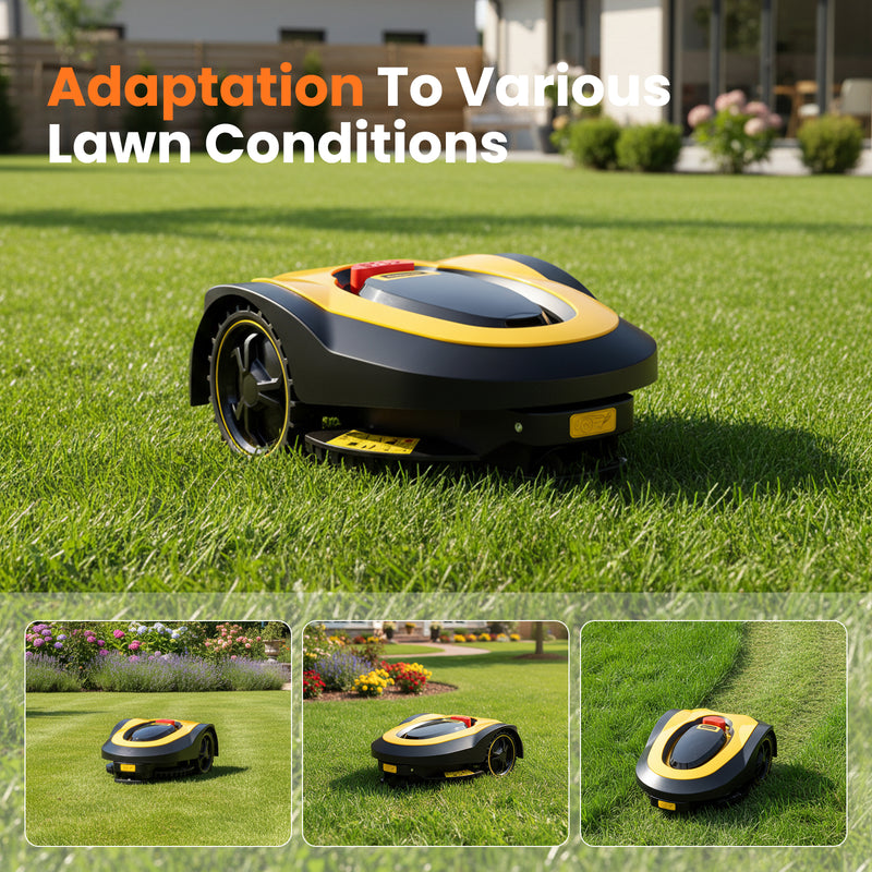 Advwin Robotic Lawn Mower up to 600m² Heavy-Duty Motor