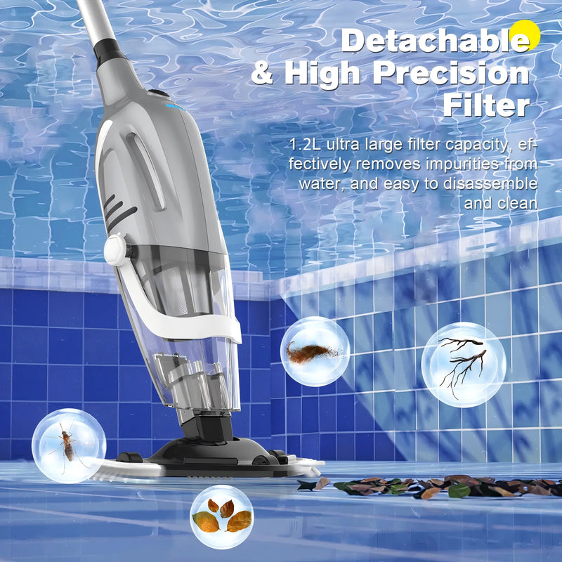 Advwin Cordless Rechargeable Pool Vacuum Cleaner