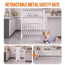 Advwin Metal Expandable Pet Safety Gate w/ Wheels 36-375cm