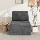 Advwin Armless Sofa Chair Chenille Fabric Modular Sofa
