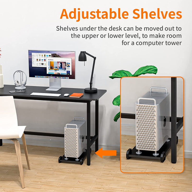 Advwin L-Shaped Corner Desk with Laptop Stand