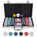 Advwin Poker Chips Set 300pcs Aluminum Case with 2 Decks