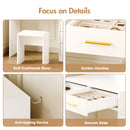 Advwin Dressing Table with LED Mirror RGB Cabinet