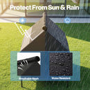 Advwin 48" 2-in-1 Dog Kennel House Weatherproof for Dogs