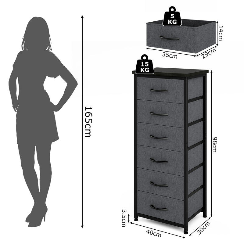 Advwin Tall Dresser for Bedroom with Adjustable Feet