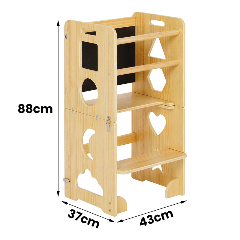 Advwin 3-in-1 Toddler Kitchen Step Stool Foldable