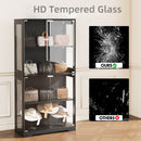 Advwin 4 Tier Display Cabinet Tall Storage