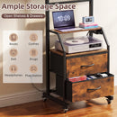 Advwin Mobile Rolling TV Stand w/ Wheels for 32‑55 Inch TV