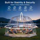 Advwin 6-15 Person Clear Bubble Dome Tent with Windows