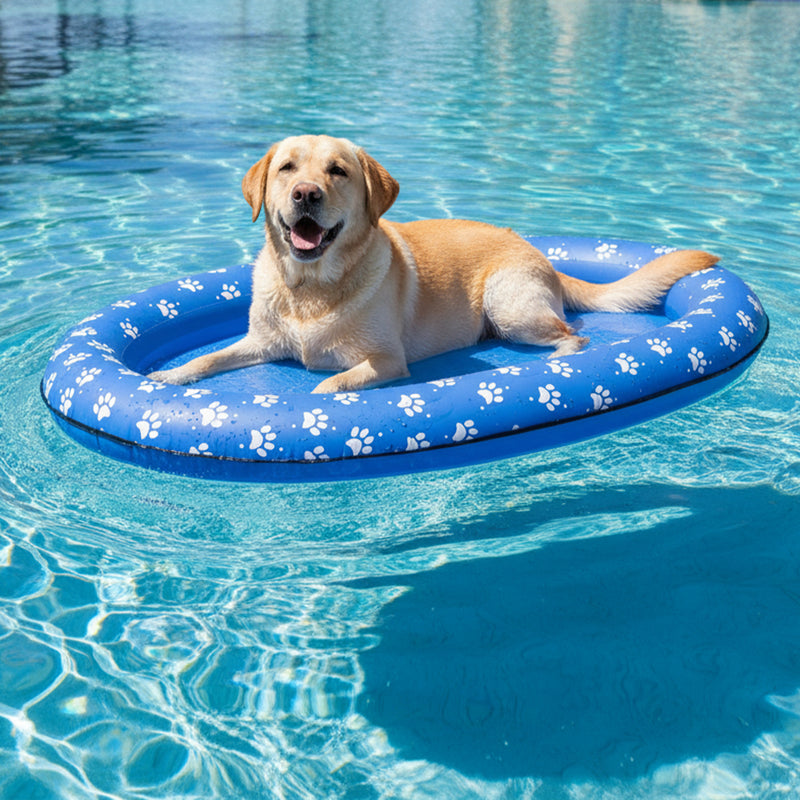 Advwin Inflatable Dog Raft Float with Blast Pump