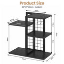 Advwin 4-Tier Wood Desktop Bookshelf w/ Adjustable Shelf