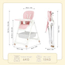 Advwin 3-in-1 Folding Baby High Chair Toddler Feeding Chair