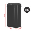 Advwin 50L Motion Sensor Rubbish Bin Black