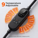 Advwin 20" Heated Pet Bed with 4 Timers & 9 Heat Settings