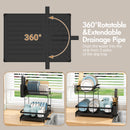 Advwin 2 Tier Dish Plate Drainer Cutlery Holder