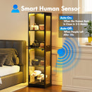 Advwin 4 Tier LED Glass Display Cabinet 160cm