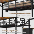 Advwin Single LED Loft Bed Frame w/ Storage Stairs