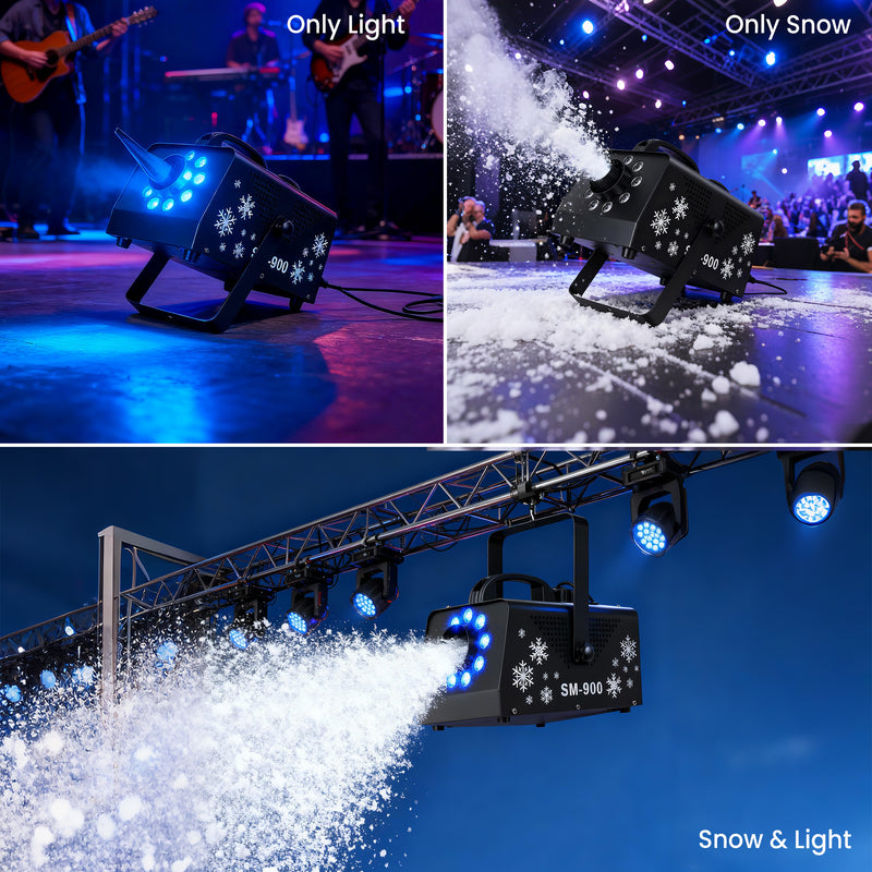 Advwin 900W Snow Machine with RGB Lights