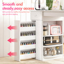 Advwin Manicure Table Glass Top w/Dust Collector