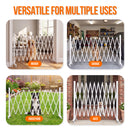 Advwin Metal Expandable Pet Safety Gate w/ Wheels 36-375cm