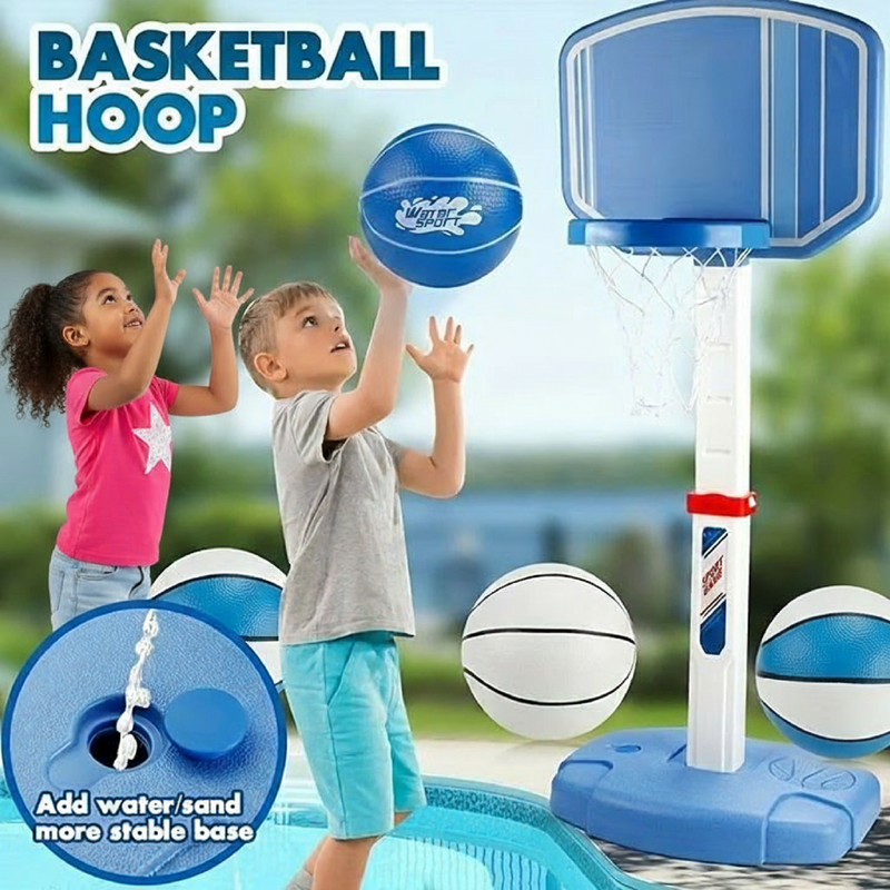 Advwin Kids Poolside Basketball Hoop Adjustable Height